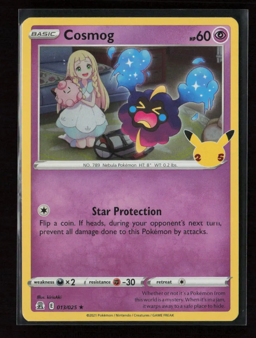 Cosmog Holo Rare Celebrations 013/025 Nm 1