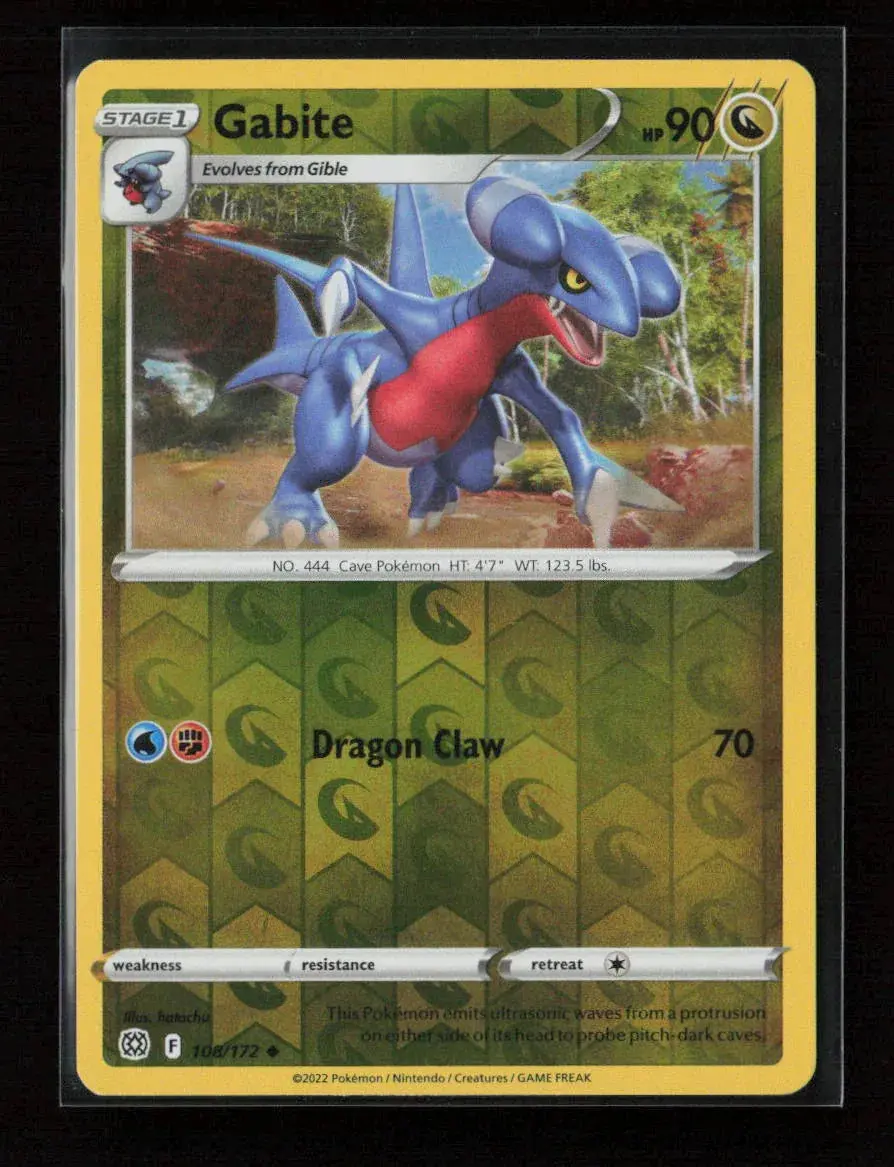 Gabite Uncommon Swsh09: Brilliant Stars 108/172 Nm 1