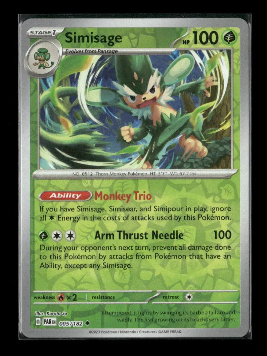 Simisage Uncommon Sv04: Paradox Rift 005/182 Lp 1