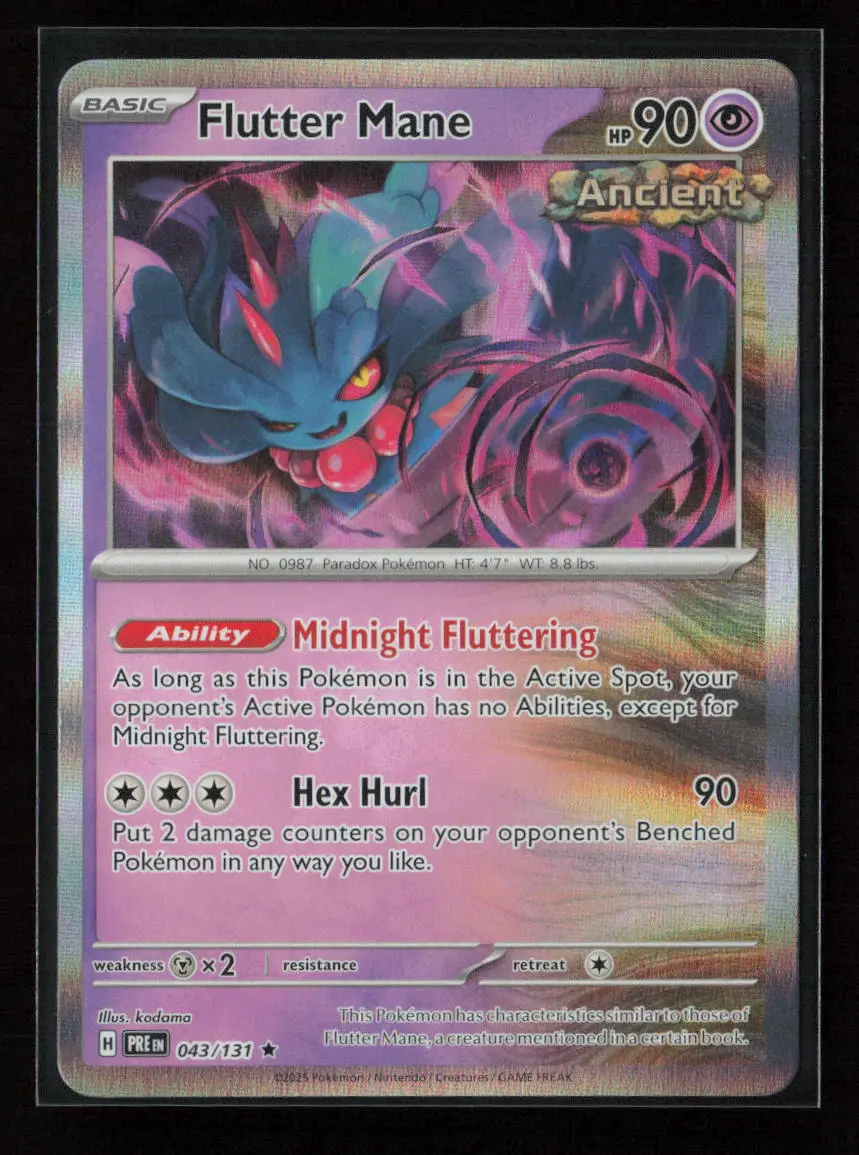 Flutter Mane Rare Sv: Prismatic Evolutions 043/131 Nm 1