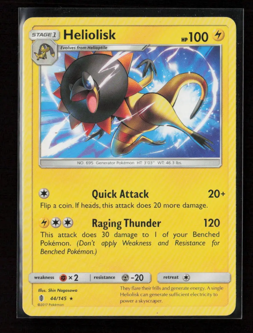 Heliolisk Rare Sm - Guardians Rising 44/145 Lp 1