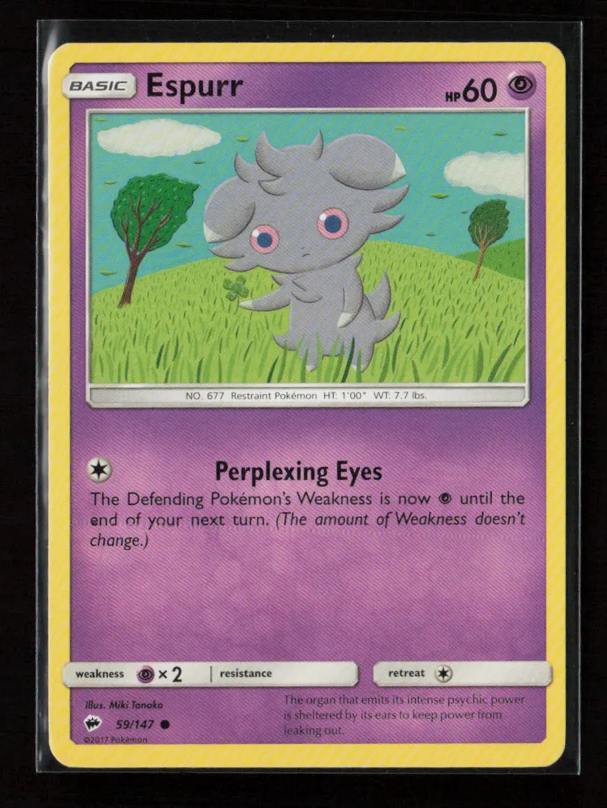 Espurr Common Sm - Burning Shadows 59/147 Lp 1