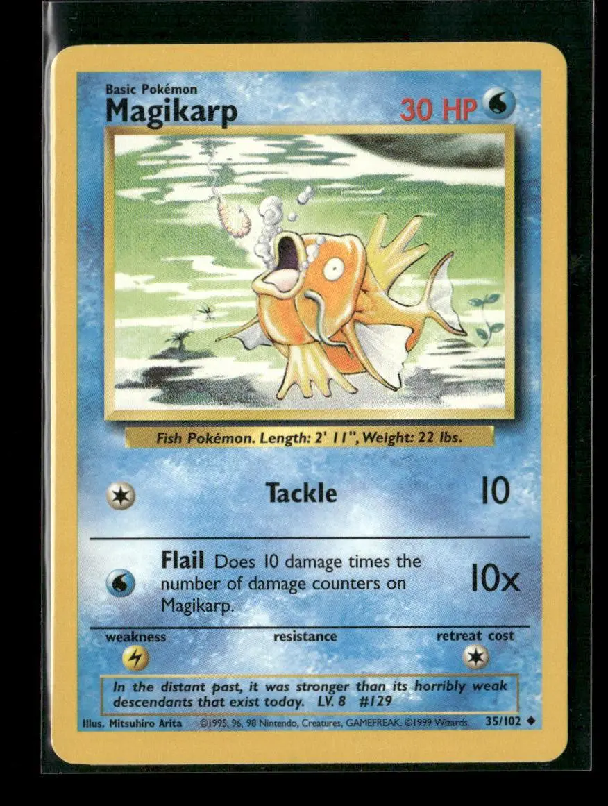 Magikarp Uncommon Base Set 035/102 Lp 1
