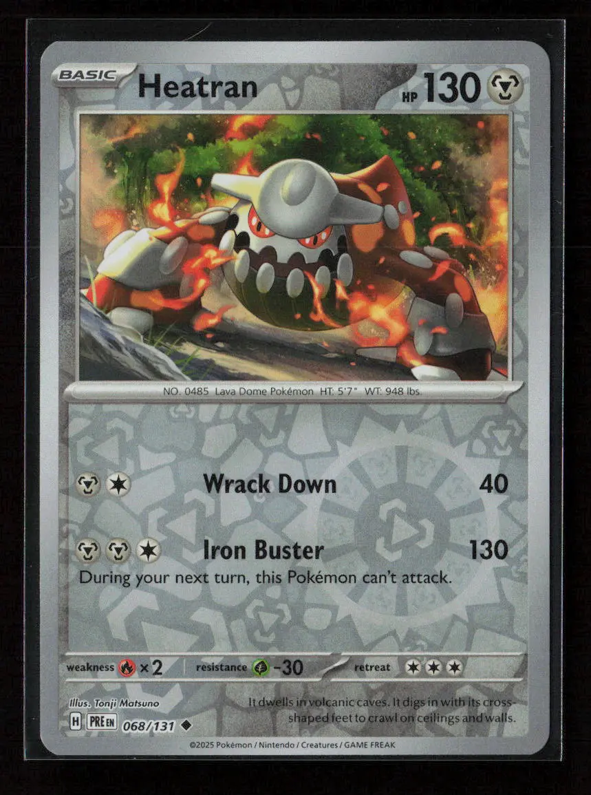Heatran Uncommon Sv: Prismatic Evolutions 068/131 Nm 1