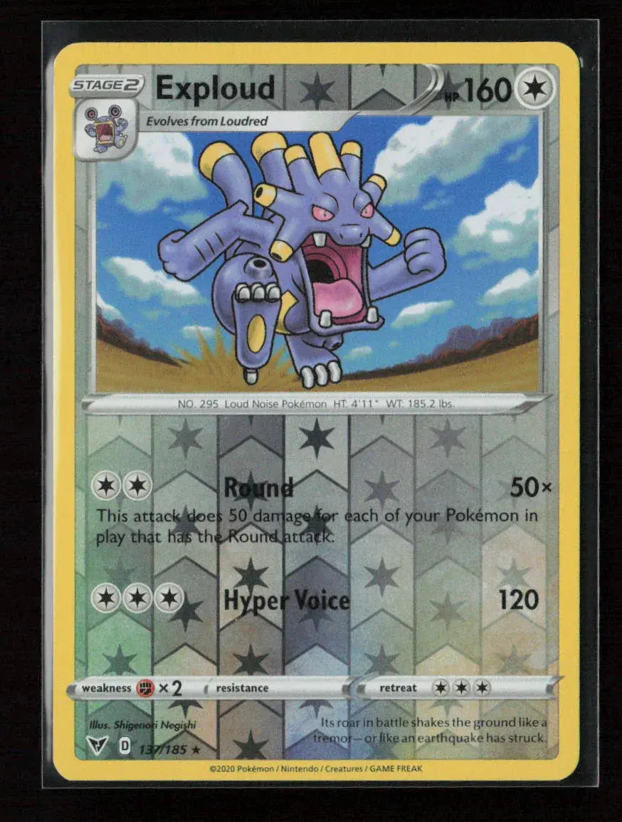 Exploud Rare Swsh04: Vivid Voltage 137/185 Nm 1