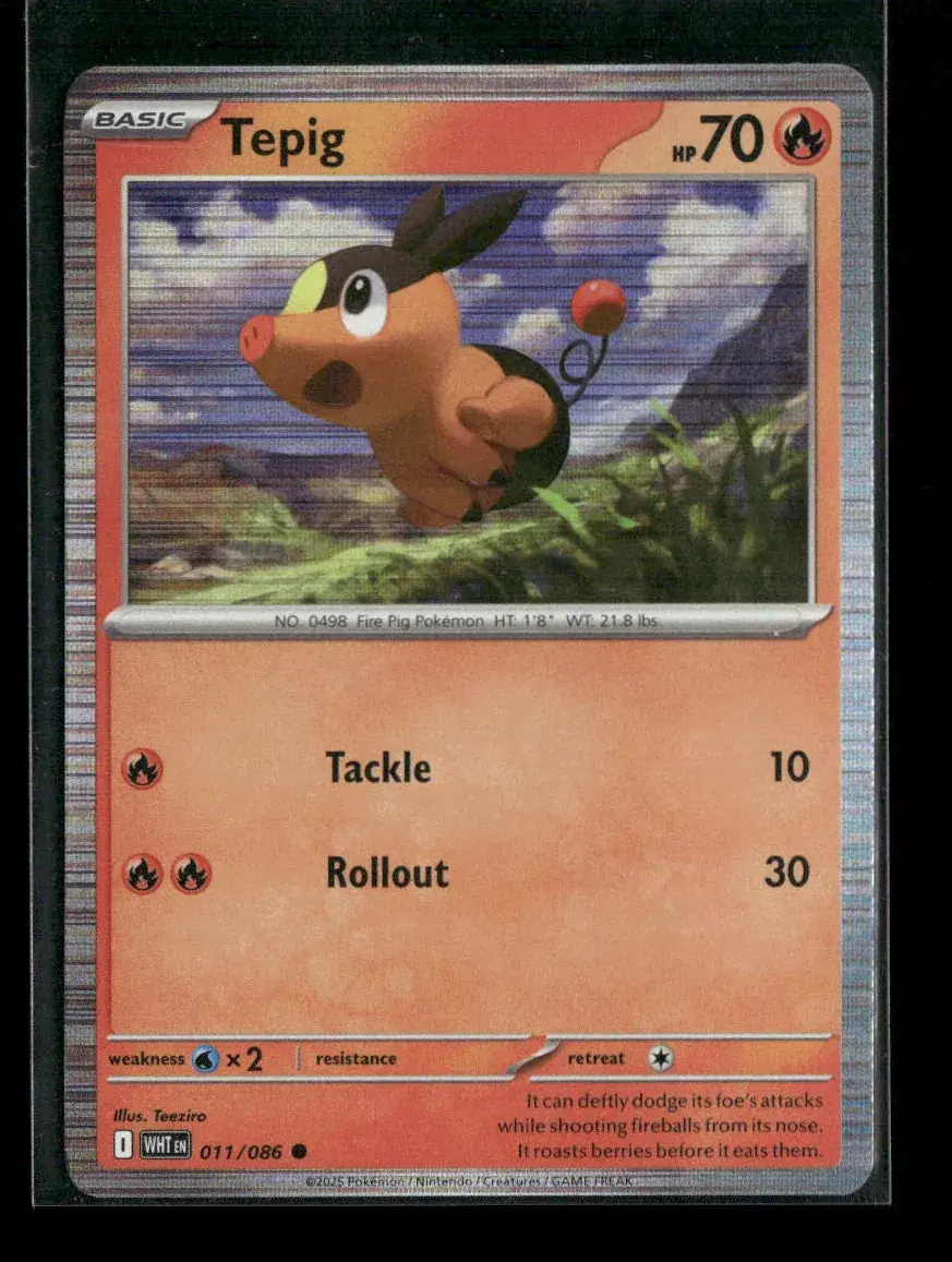 Tepig Common Sv: White Flare 011/086 Nm 1