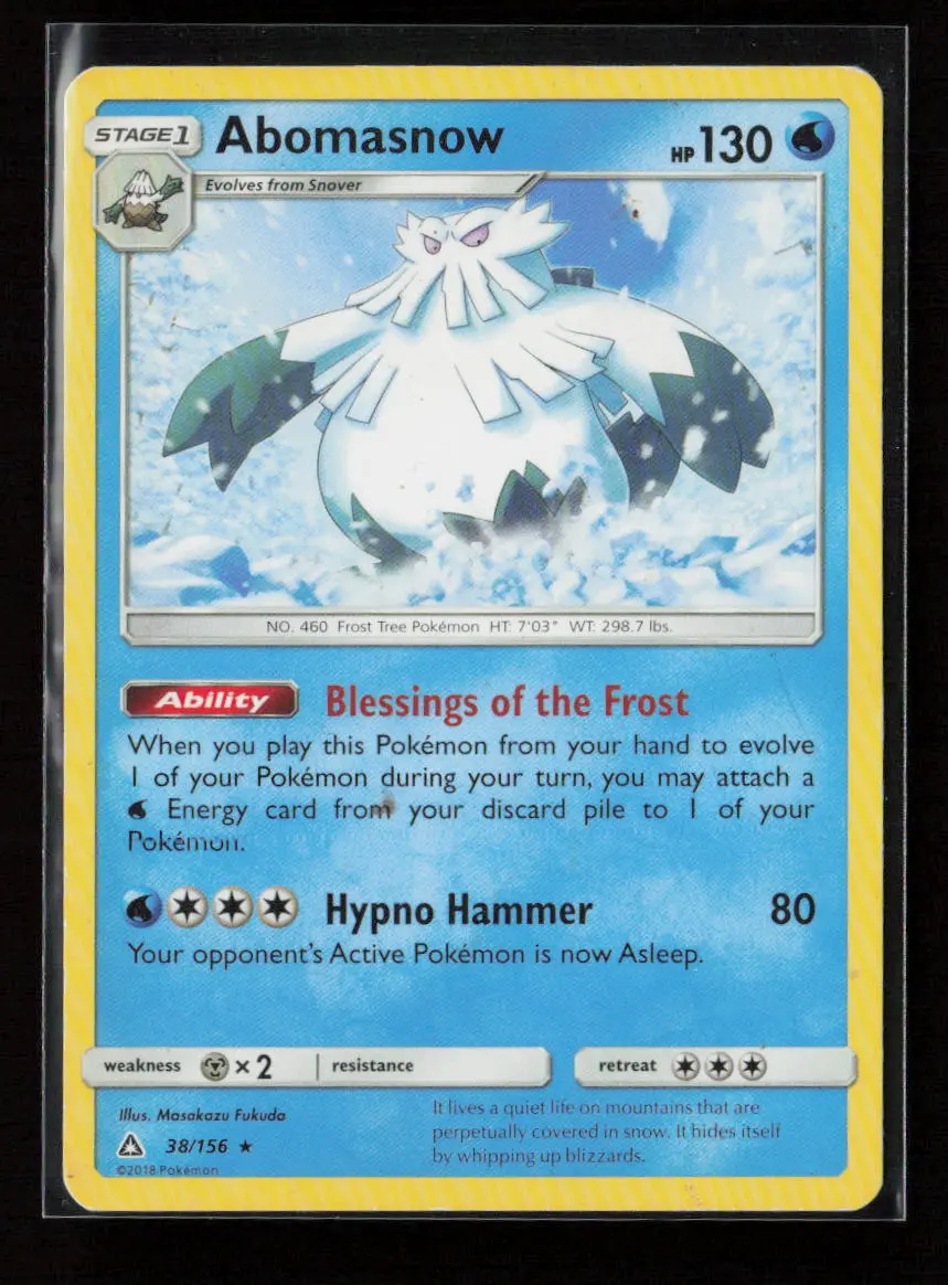 Abomasnow Rare Sm - Ultra Prism 38/156 Lp 1