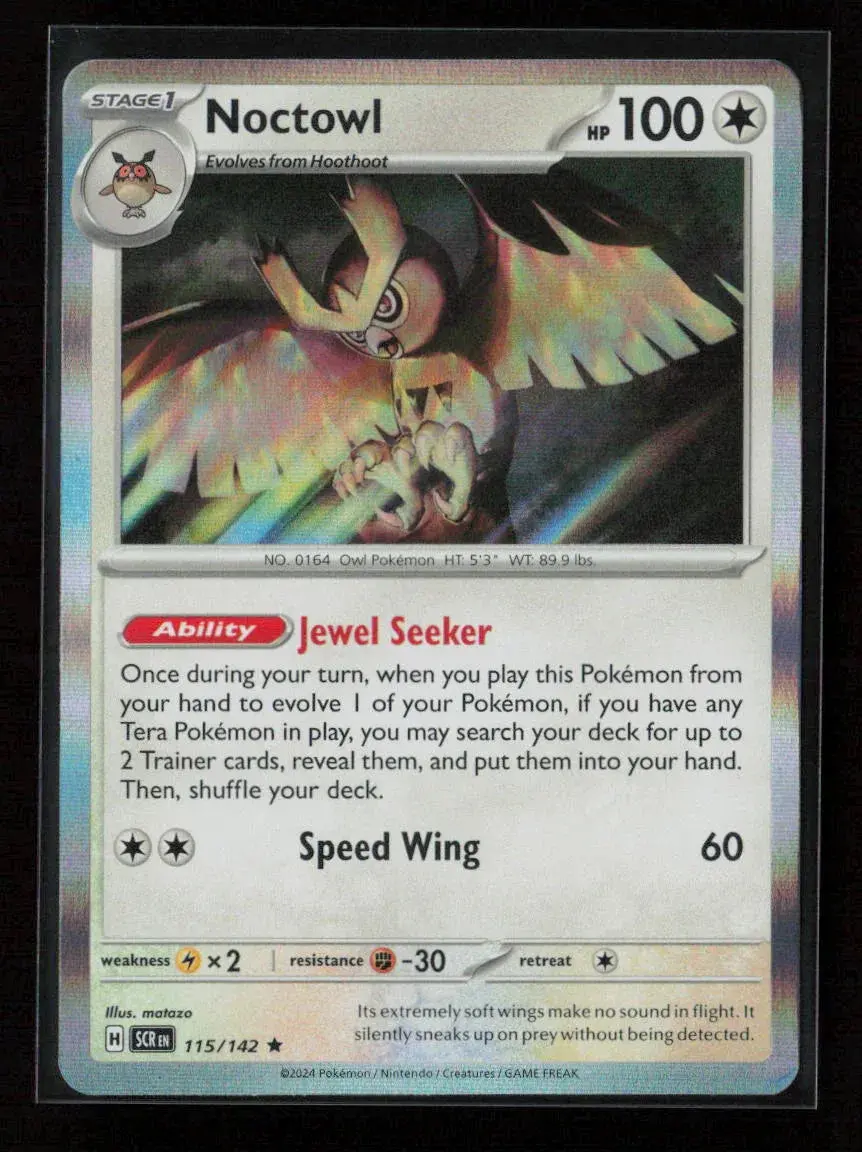 Noctowl Rare Sv07: Stellar Crown 115/142 Nm 1
