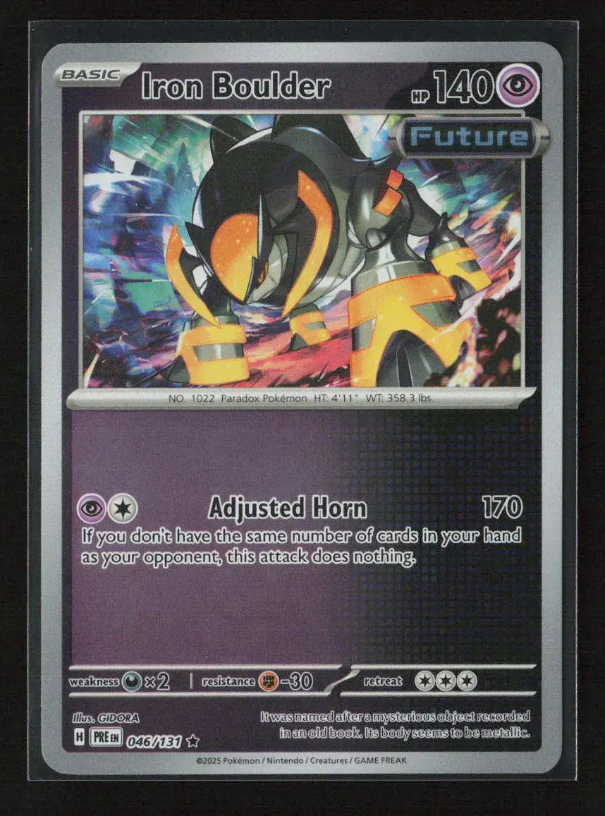 Iron Boulder Rare Sv: Prismatic Evolutions 046/131 Nm 1