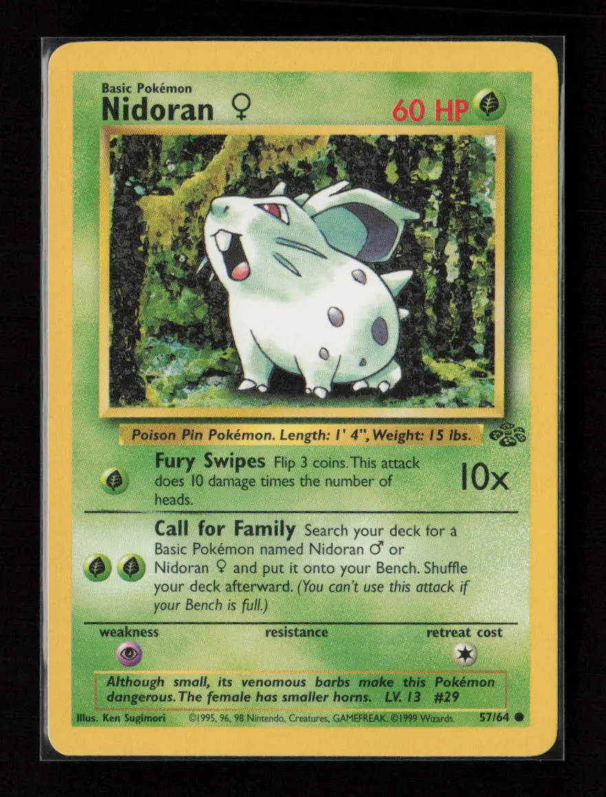 Nidoran F Common Jungle 57/64 Lp 1