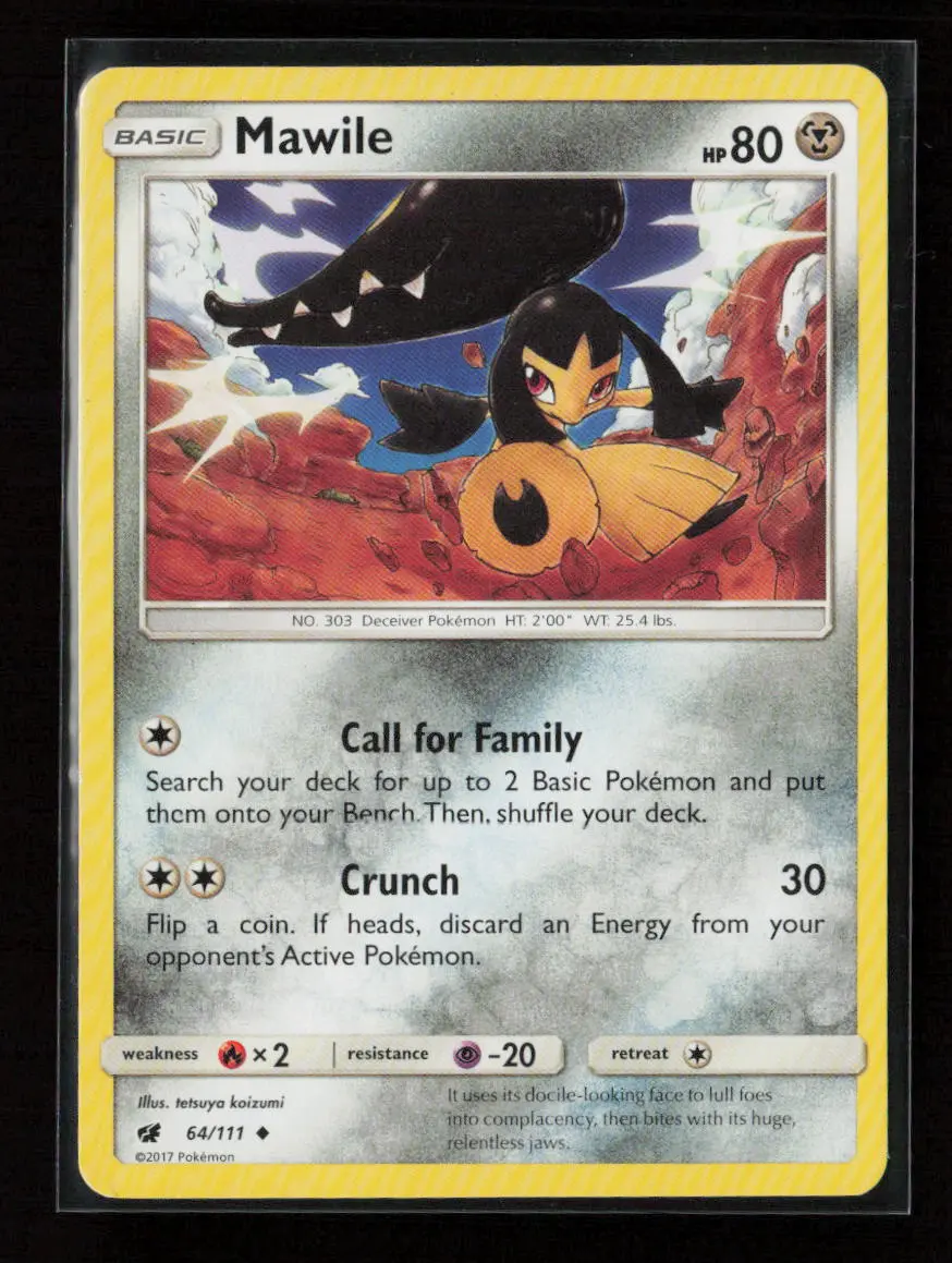 Mawile Uncommon Sm - Crimson Invasion 64/111 Lp 1