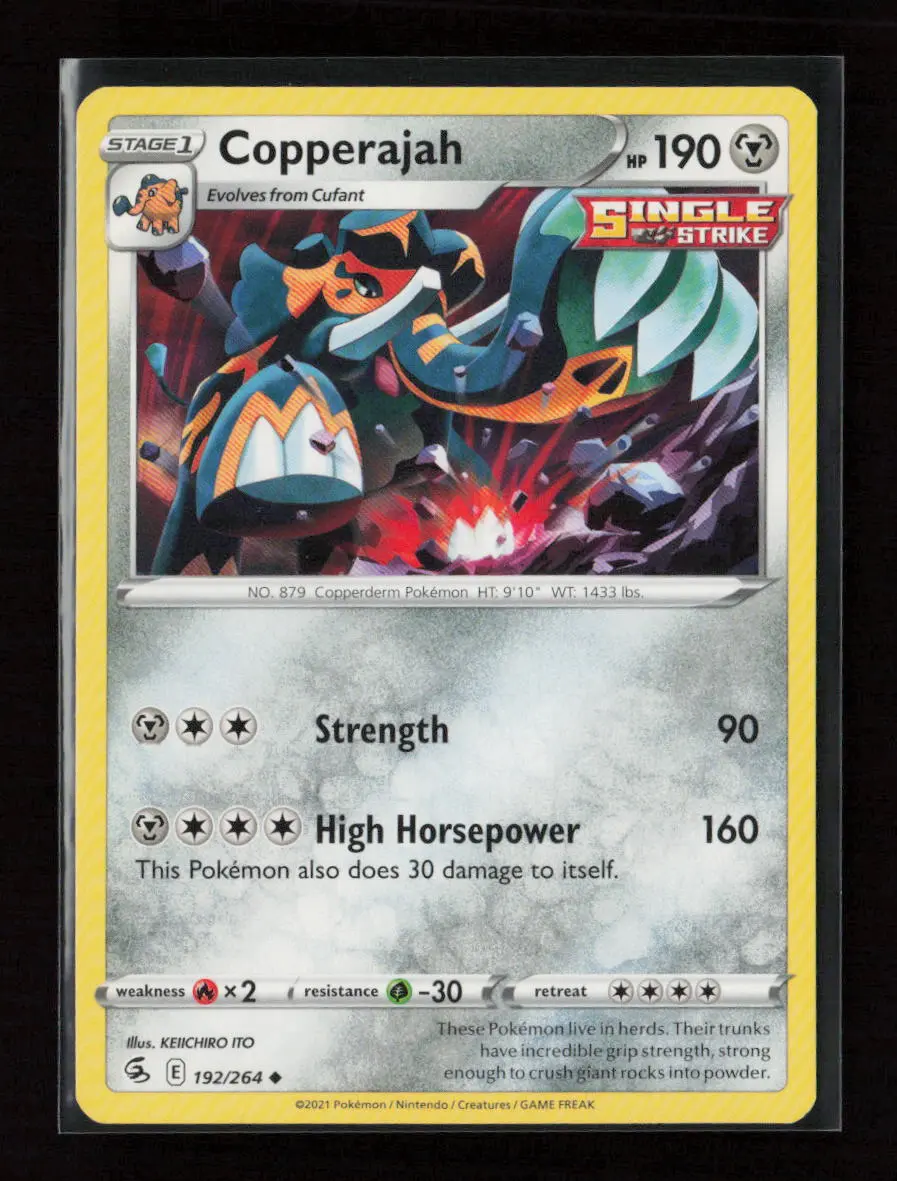 Copperajah Uncommon Swsh08: Fusion Strike 192/264 Lp 1