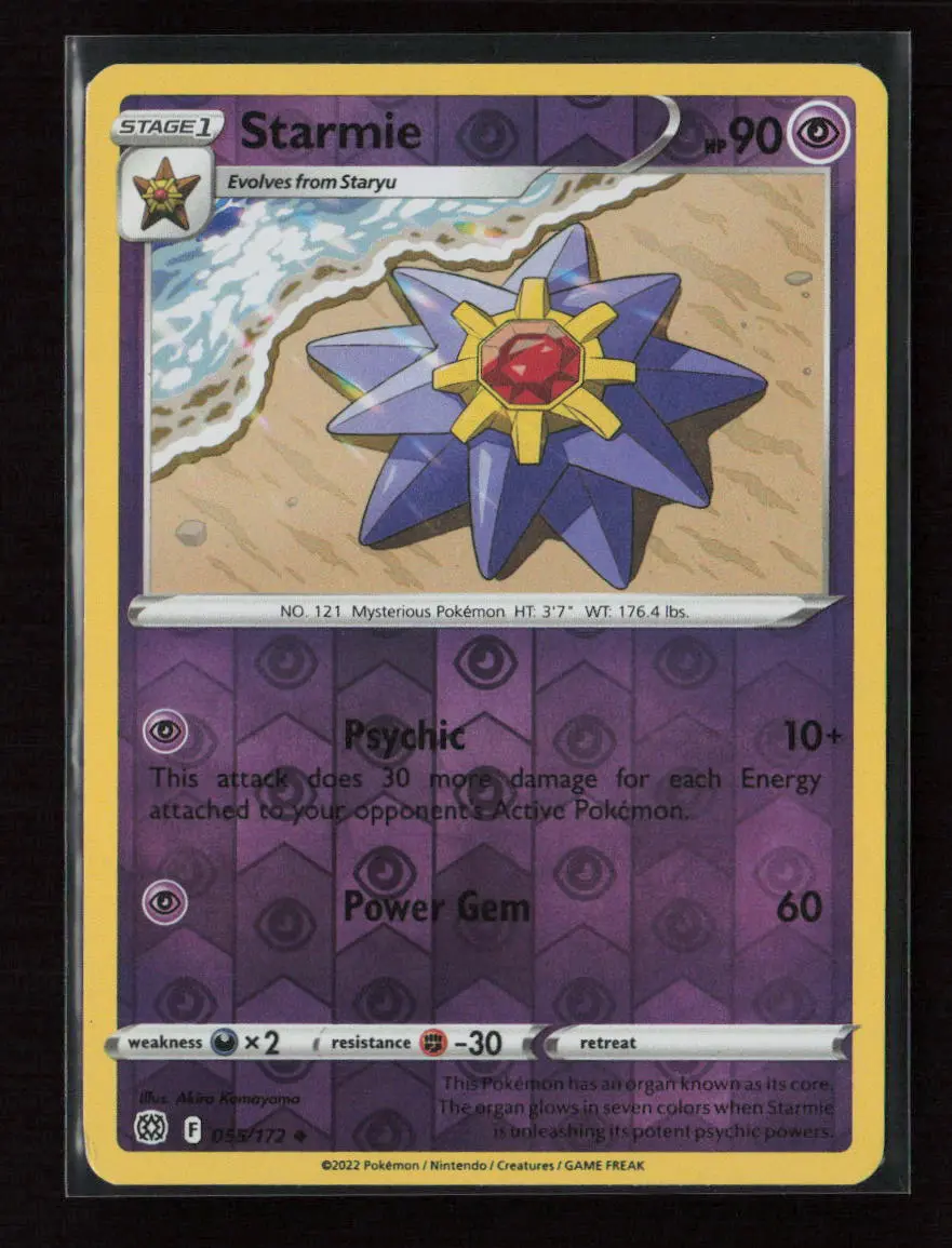 Starmie Uncommon Swsh09: Brilliant Stars 055/172 Nm 1
