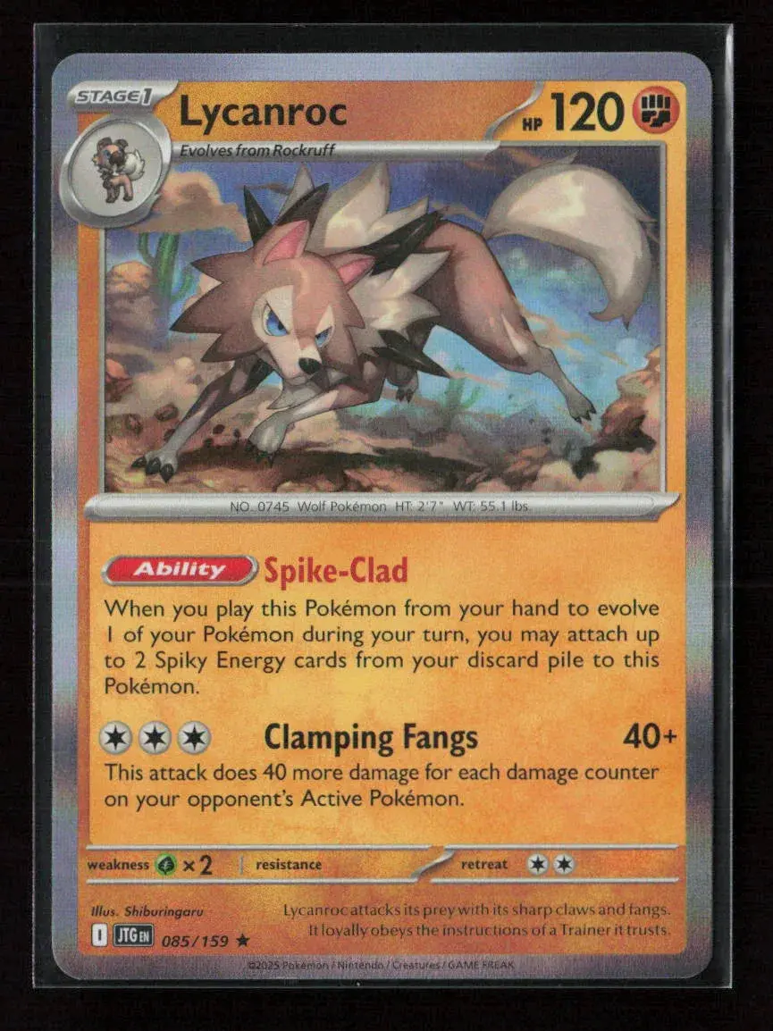 Lycanroc - Rare Sv09: Journey Together 085/159 Nm 1