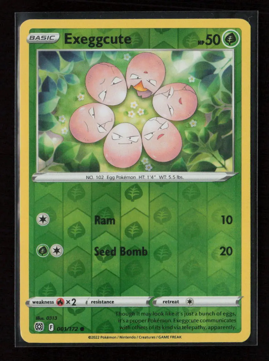 Exeggcute Common Swsh09: Brilliant Stars 001/172 Lp 1