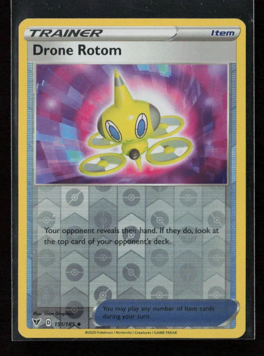 Drone Rotom Uncommon Swsh04: Vivid Voltage 151/185 Lp 1