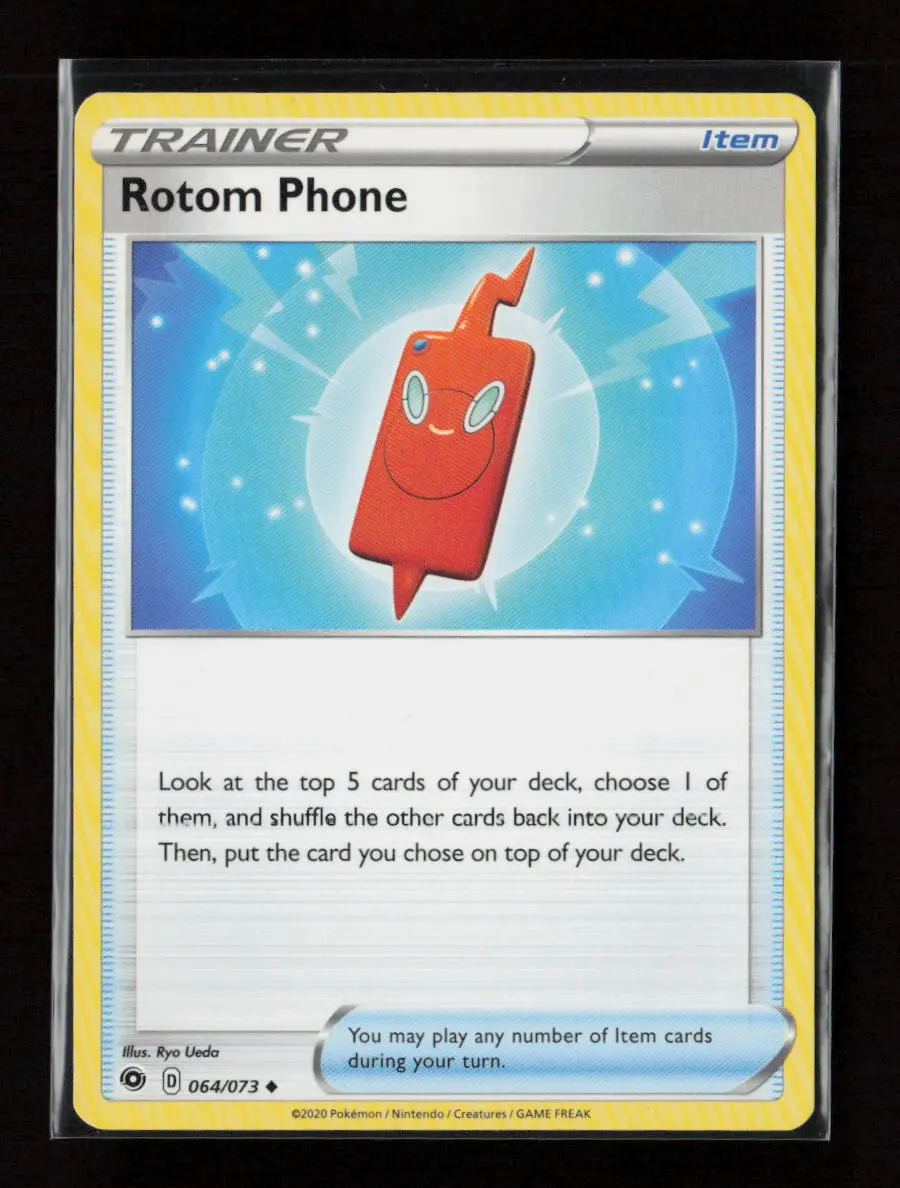 Rotom Phone Uncommon Champion's Path 64/73 Lp 1