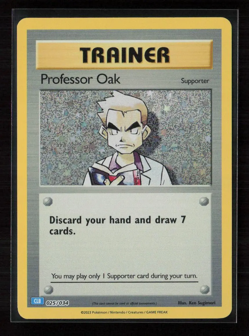 Professor Oak (Clb) Classic Collection Trading Card Game Classic 025/034 Nm 1