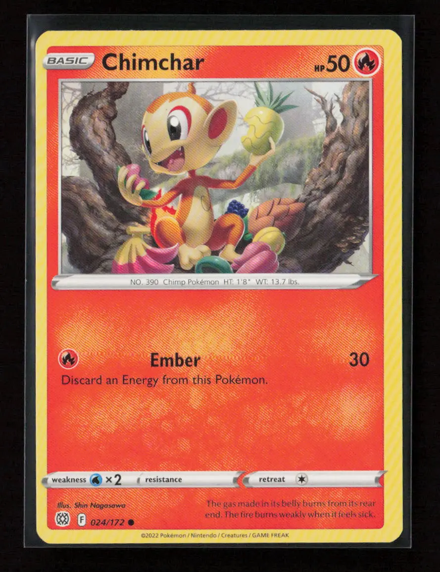 Chimchar Common Swsh09: Brilliant Stars 024/172 Lp 1