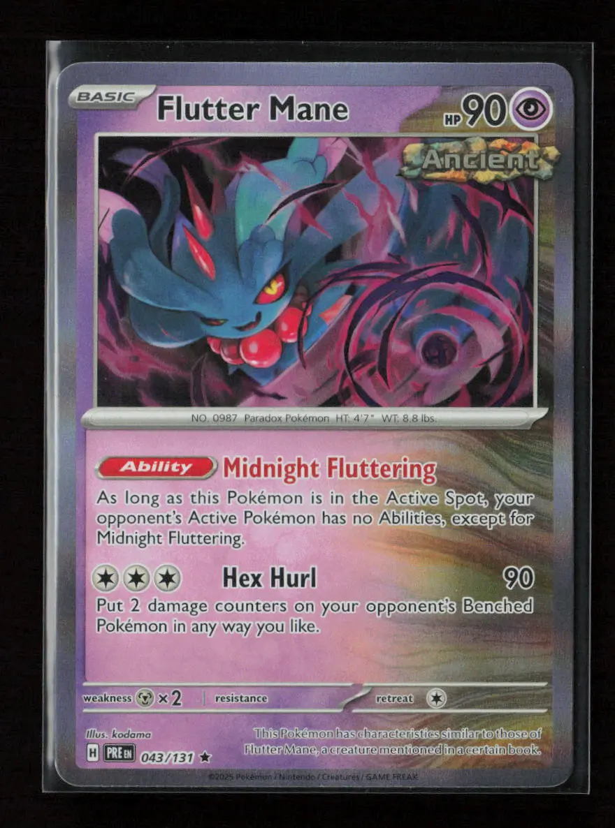 Flutter Mane Rare Sv: Prismatic Evolutions 043/131 Nm 1
