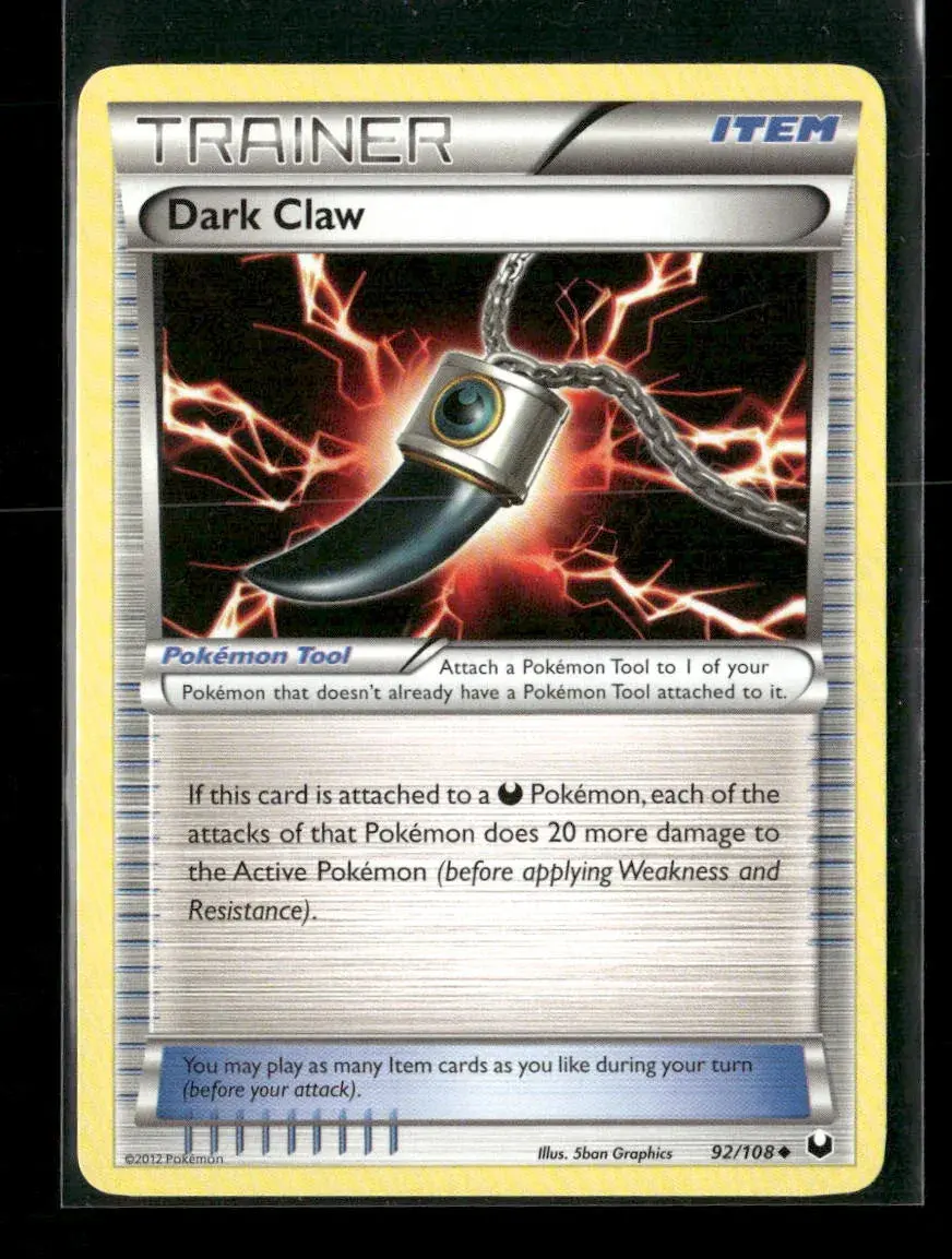 Dark Claw Uncommon Dark Explorers 92/108 Lp 1