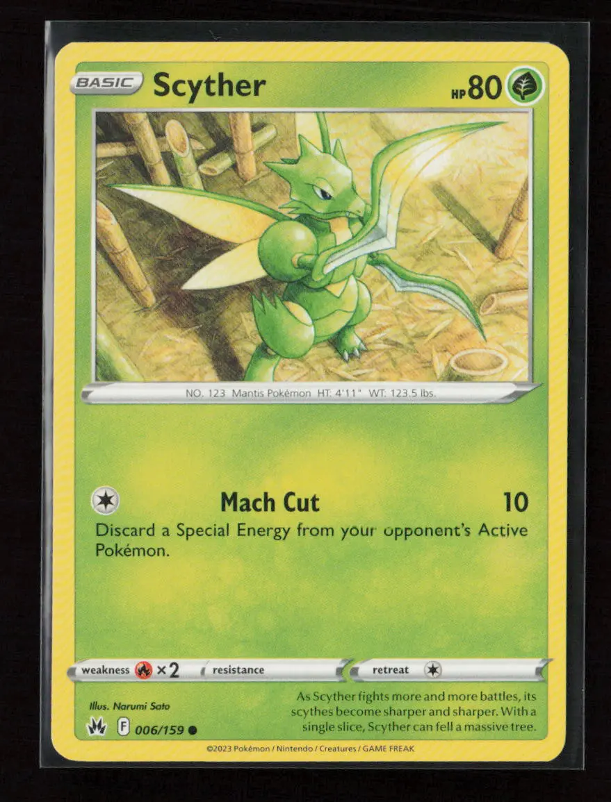 Scyther Common Crown Zenith 006/159 Lp 1