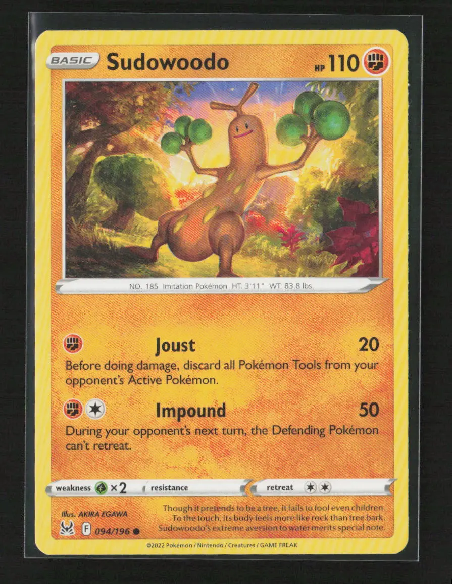 Sudowoodo Common Swsh11: Lost Origin 094/196 Nm 1