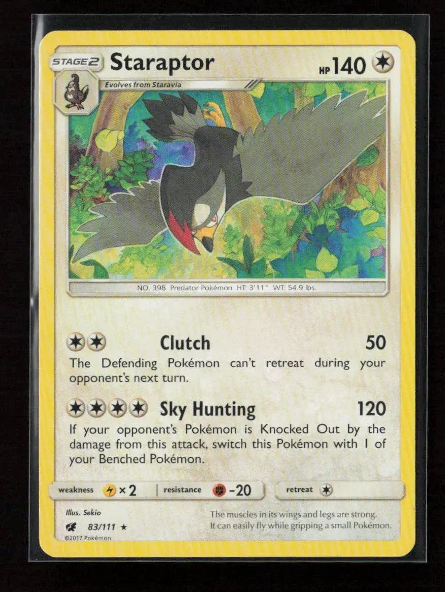Staraptor Rare Sm - Crimson Invasion 83/111 Nm 1
