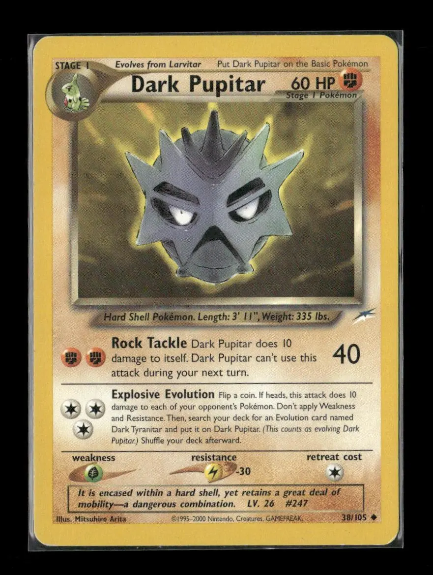 Dark Pupitar Uncommon Neo Destiny 038/105 Lp 1
