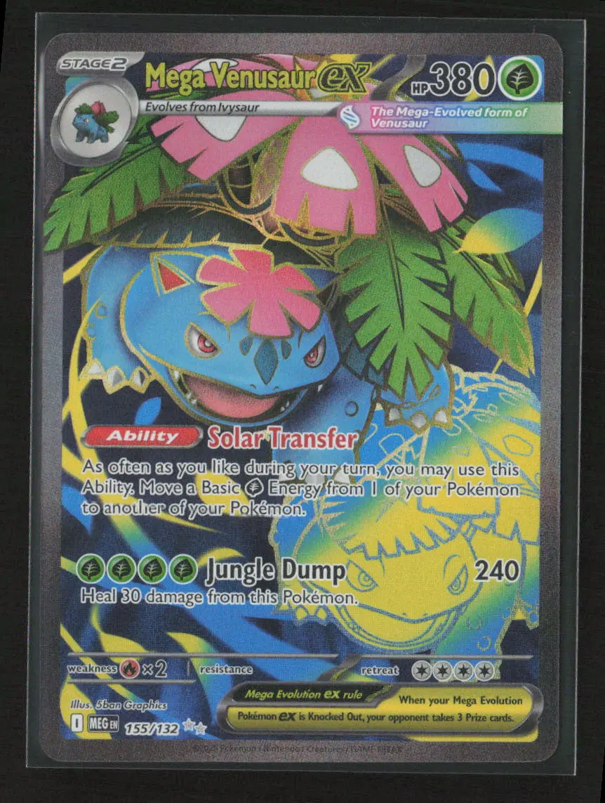 Mega Venusaur Ex - Ultra Rare Me01: Mega Evolution 155/132 Nm 1