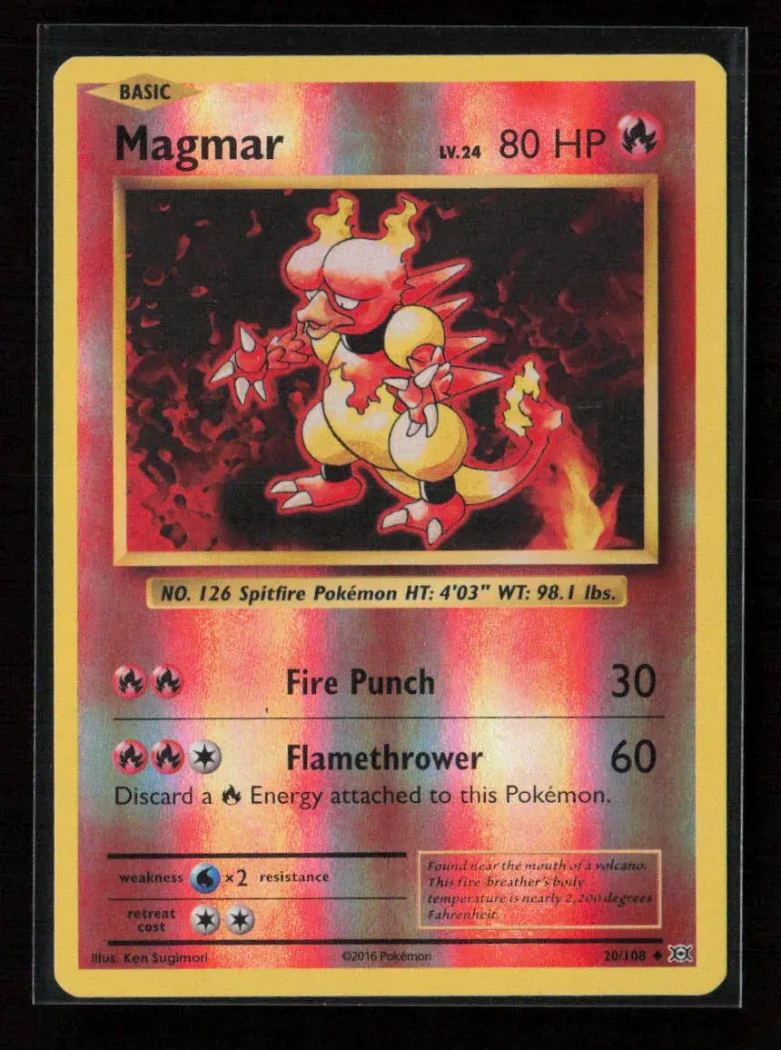 Magmar Uncommon Xy - Evolutions 20/108 Lp 1
