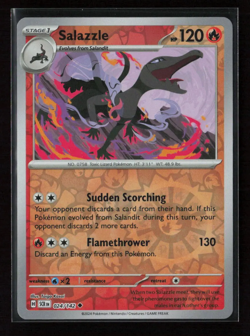 Salazzle Uncommon Sv07: Stellar Crown 024/142 Nm 1