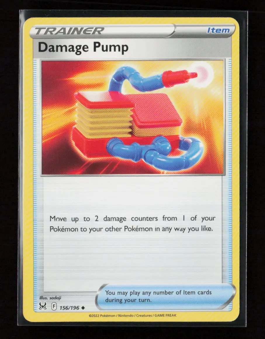 Damage Pump Uncommon Swsh11: Lost Origin 156/196 Lp 1