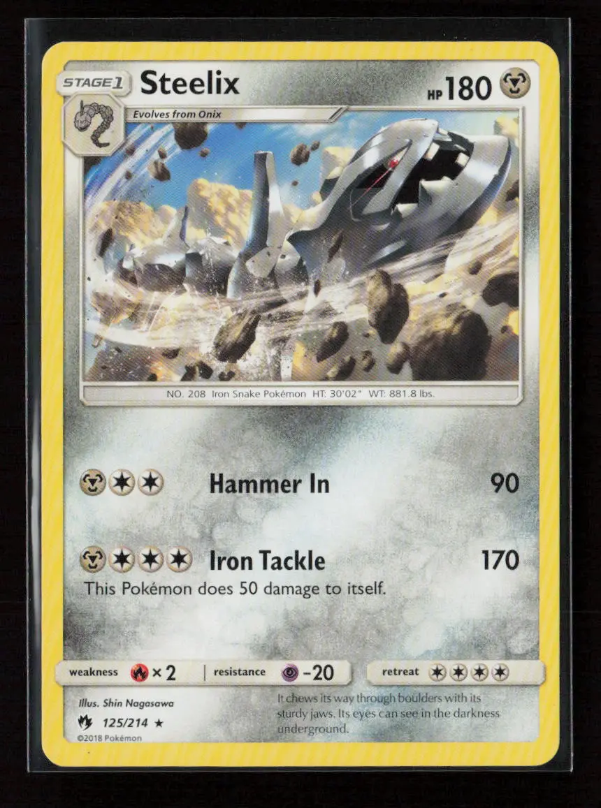 Steelix Rare Sm - Lost Thunder 125/214 Lp 1