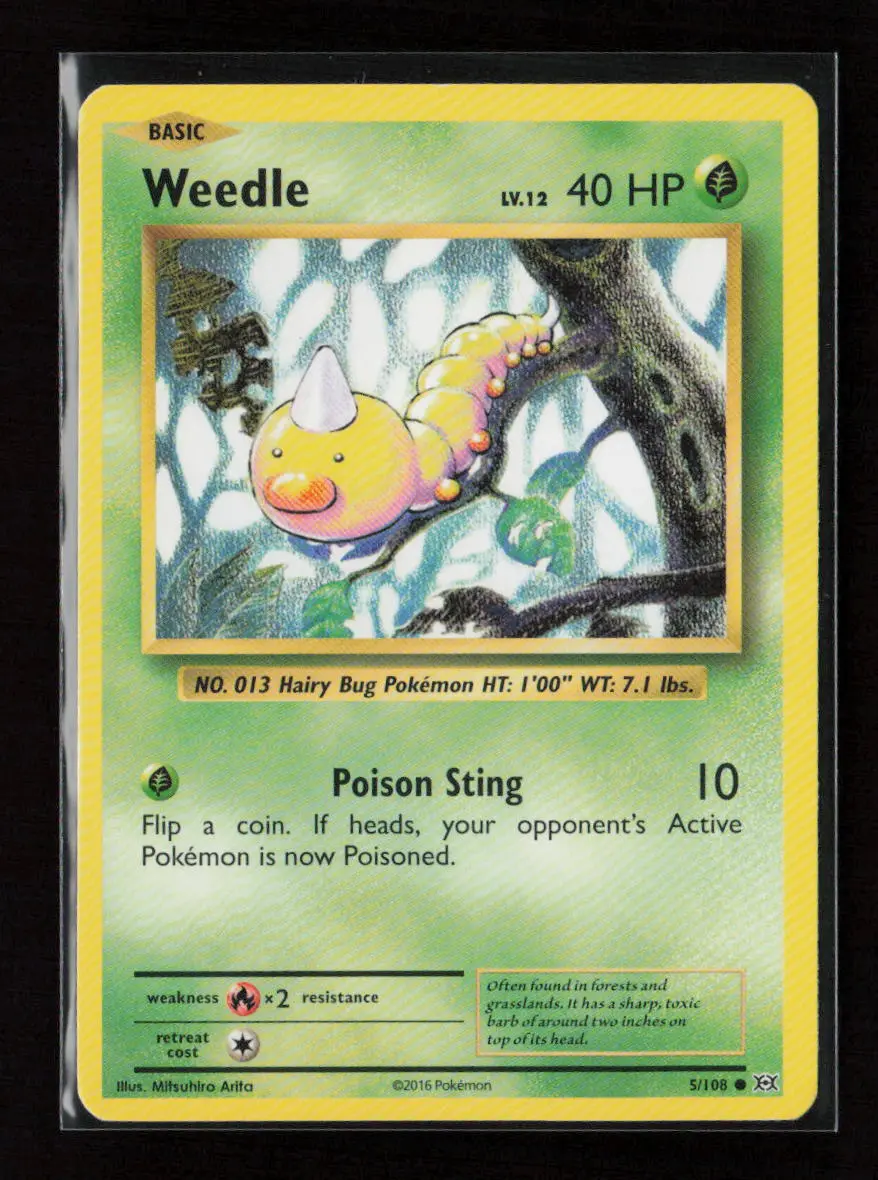 Weedle Common Xy - Evolutions 5/108 Lp 1