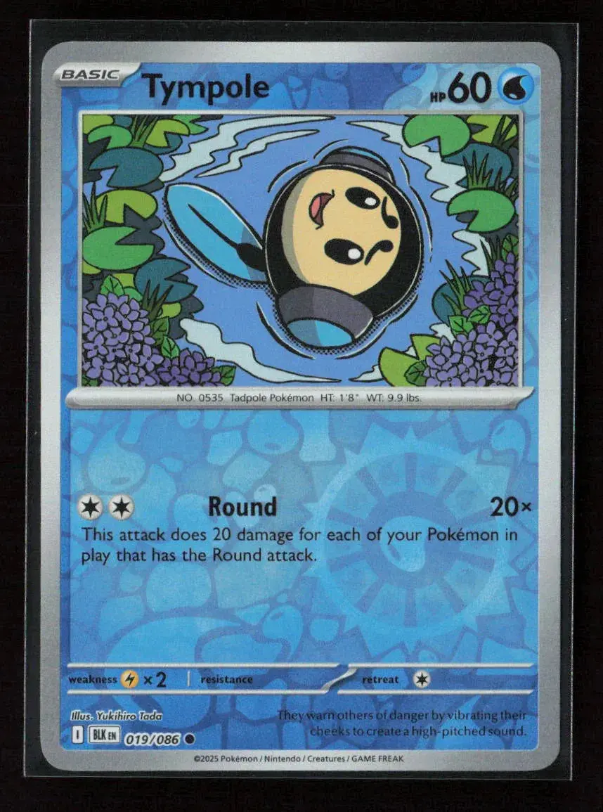 Tympole Common Sv: Black Bolt 019/086 Nm 1