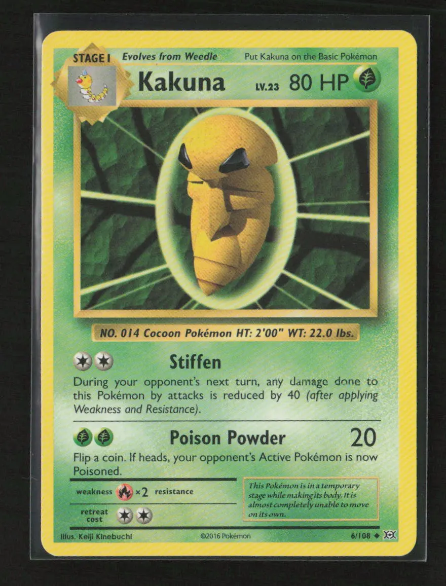 Kakuna Uncommon Xy - Evolutions 6/108 Mp 1