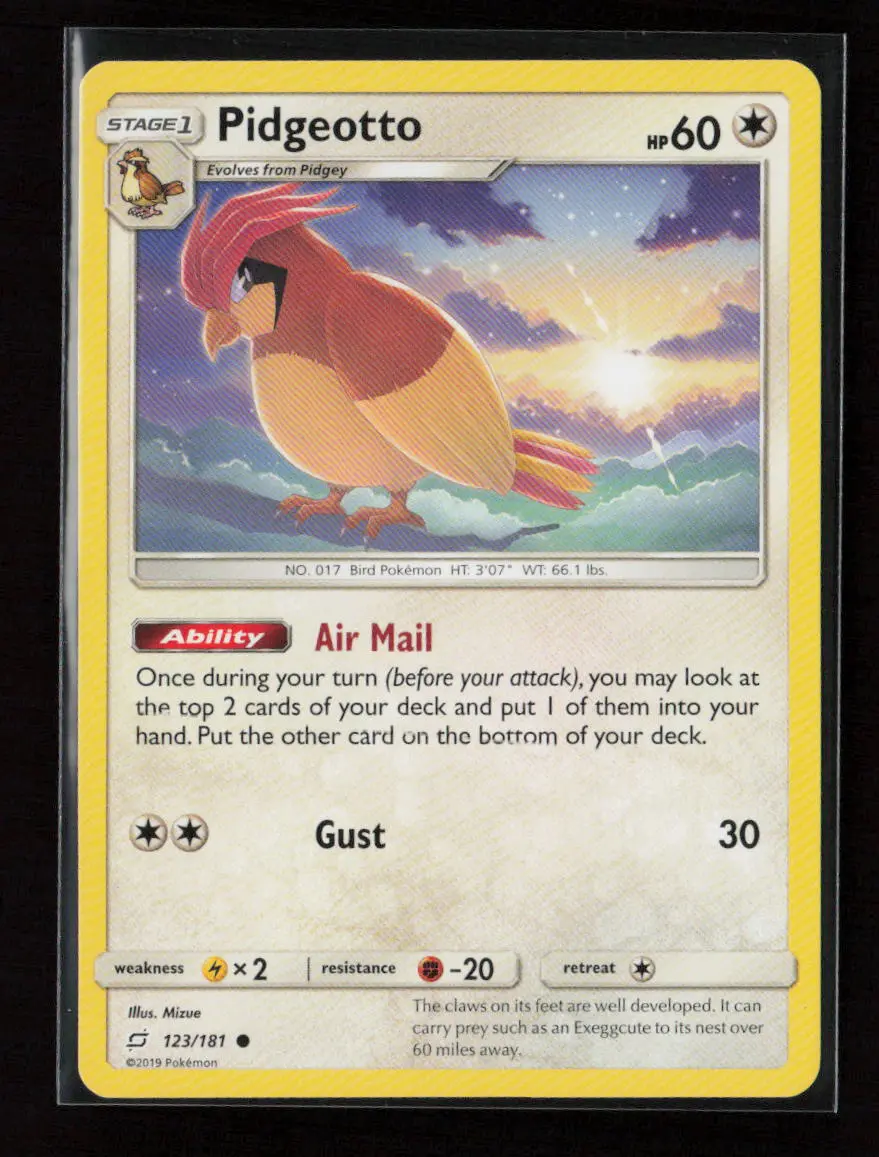 Pidgeotto Common Sm - Team Up 123/181 Lp 1