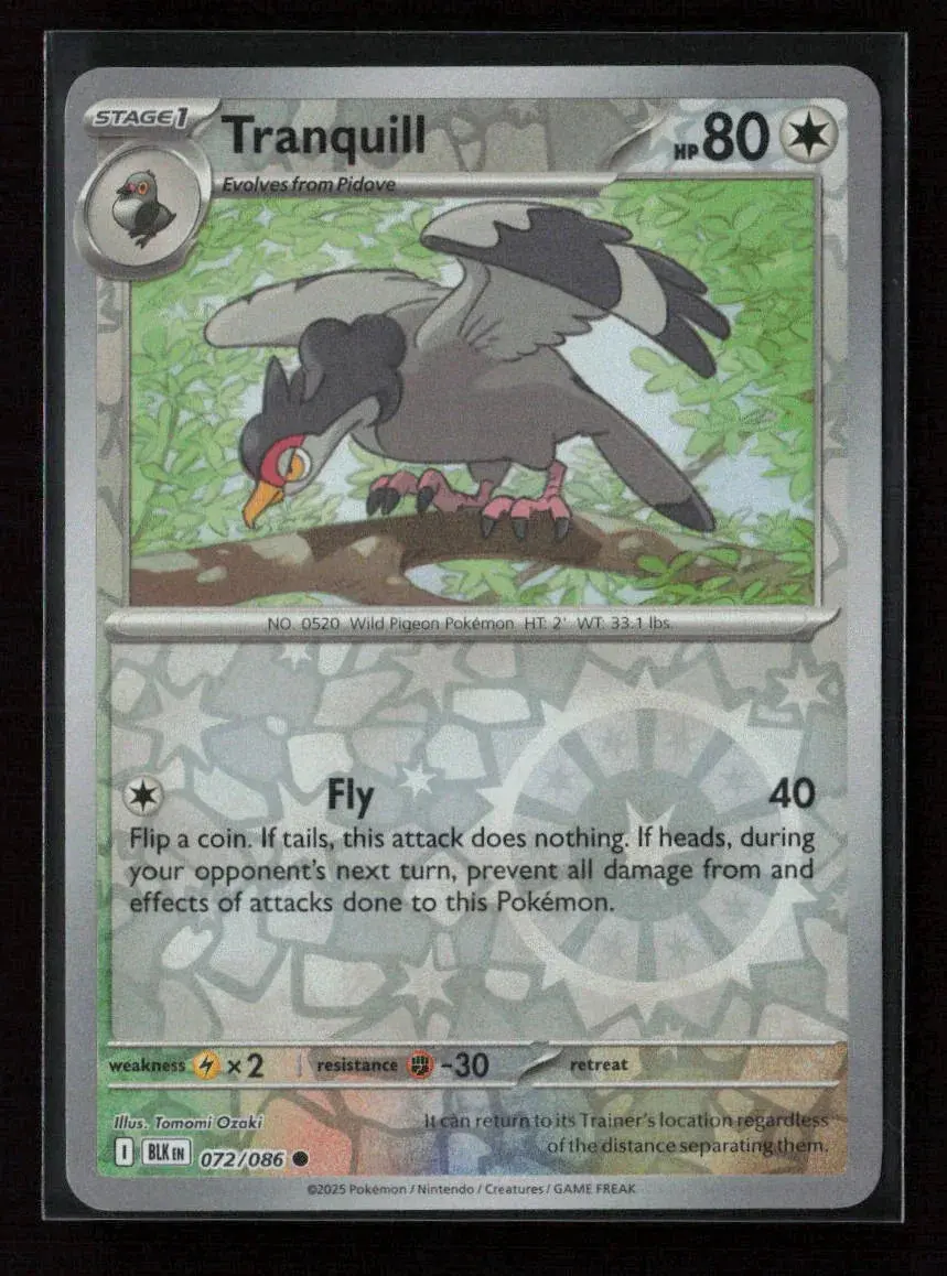 Tranquill Common Sv: Black Bolt 072/086 Nm 1