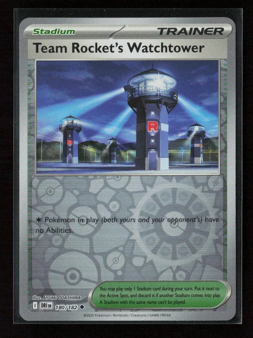 Team Rocket's Watchtower Uncommon Sv10: Destined Rivals 180/182 Nm 1