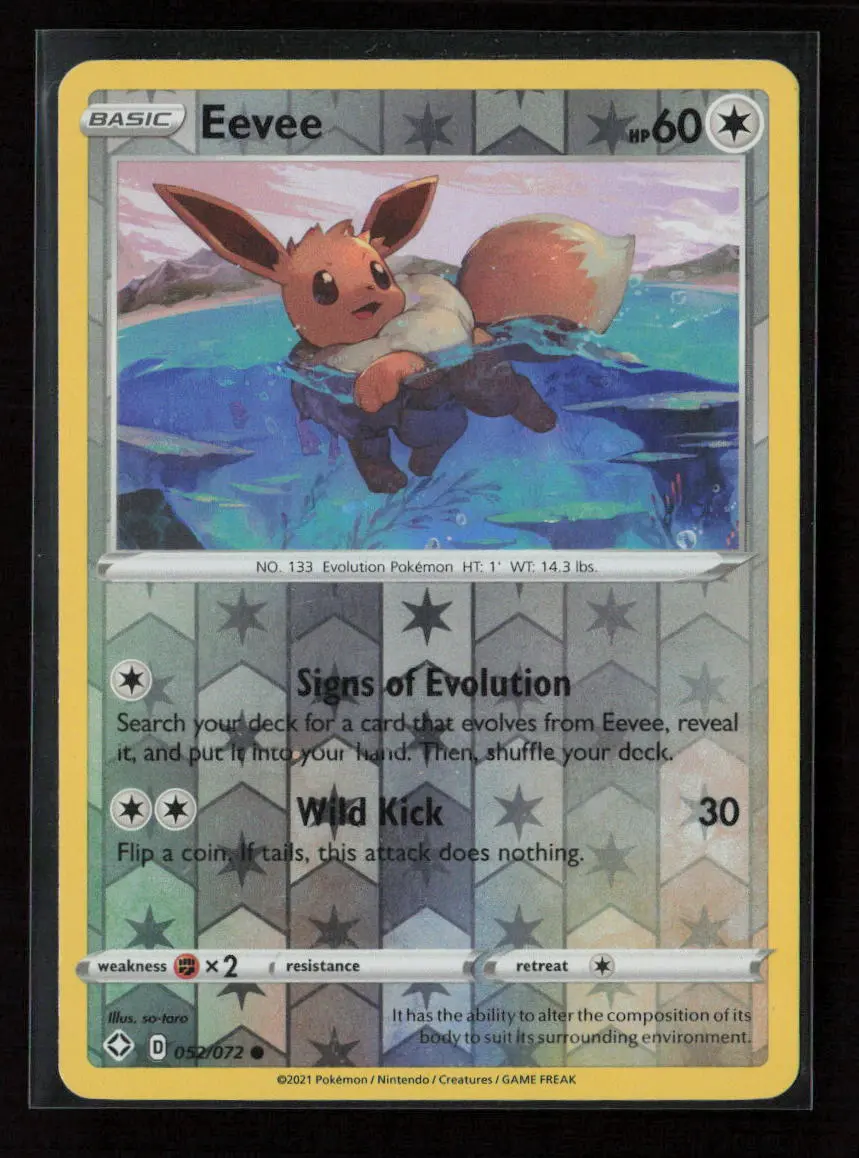 Eevee Common Shining Fates 052/072 Nm 1