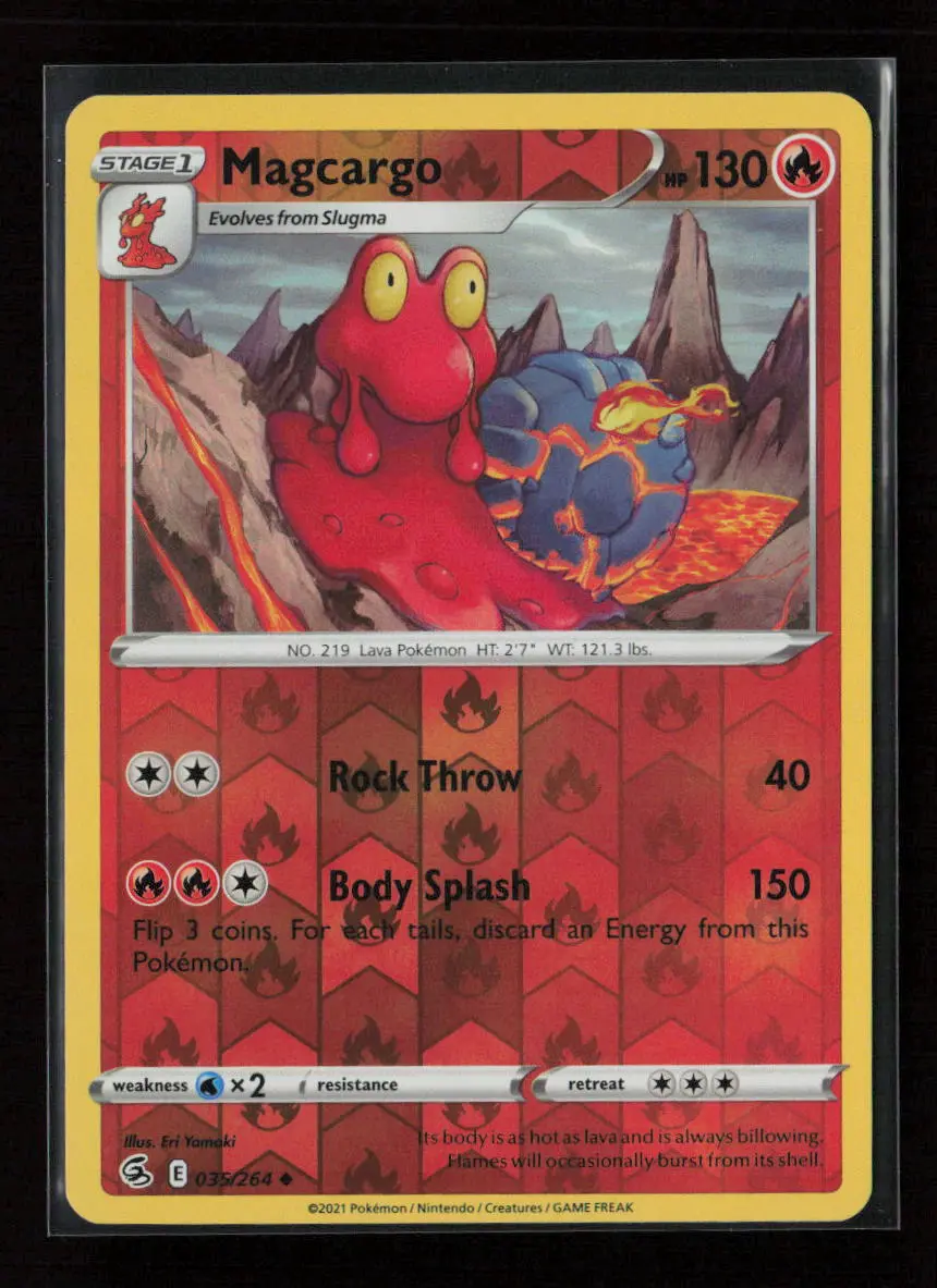 Magcargo Uncommon Swsh08: Fusion Strike 035/264 Nm 1