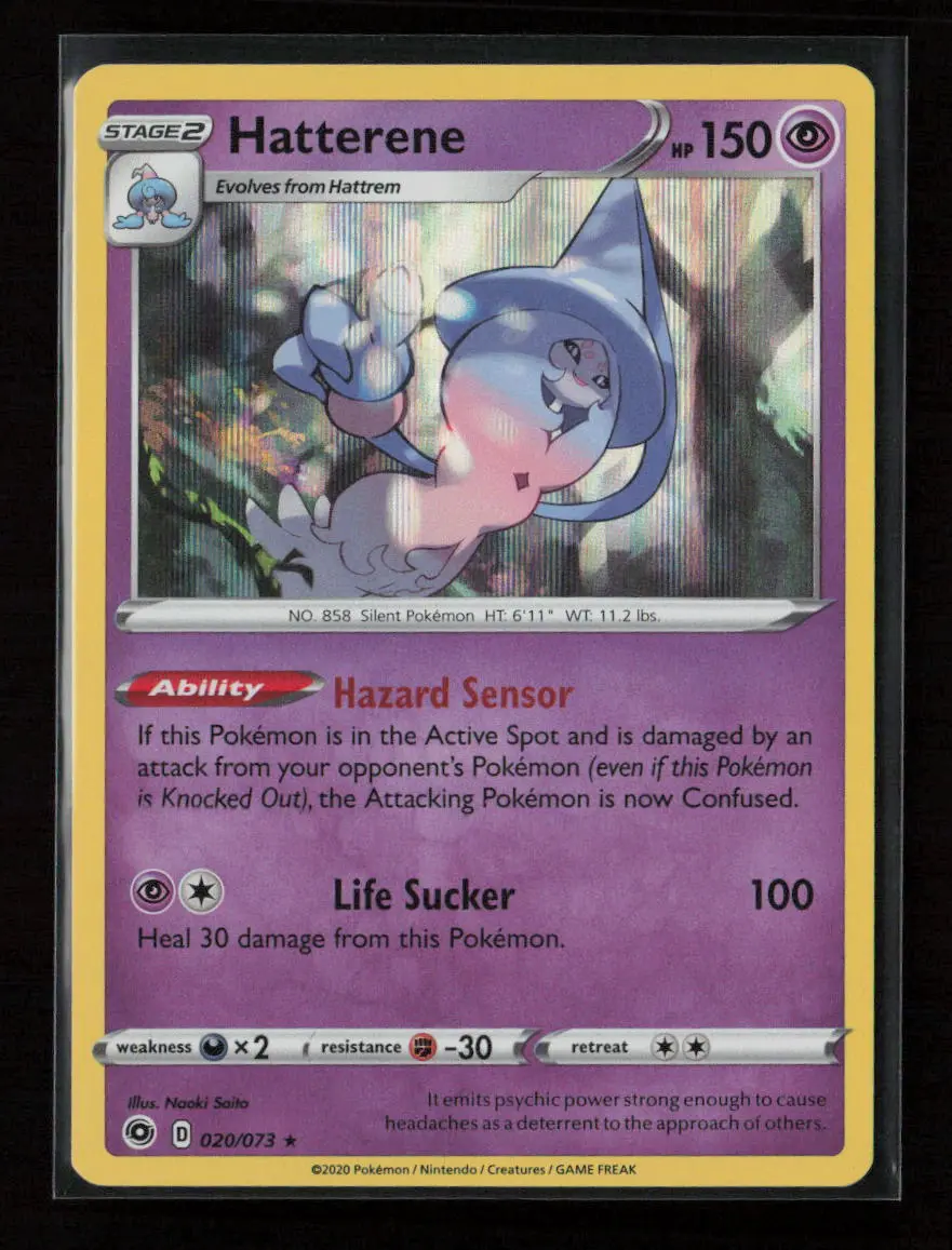 Hatterene Holo Rare Champion's Path 20/73 Nm 1