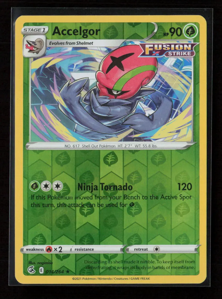 Accelgor Rare Swsh08: Fusion Strike 014/264 Nm 1