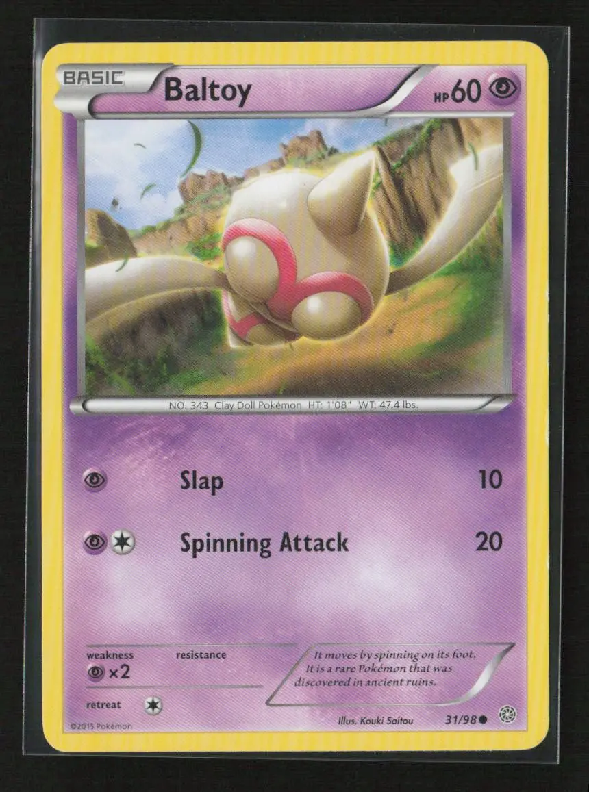 Baltoy (31) Common Xy - Ancient Origins 31/98 Mp 1