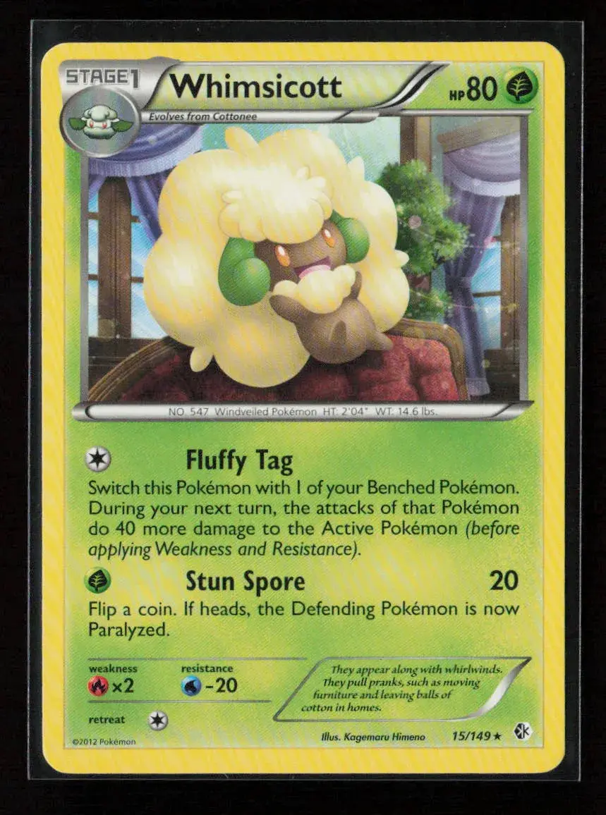 Whimsicott Rare Boundaries Crossed 15/149 Nm 1
