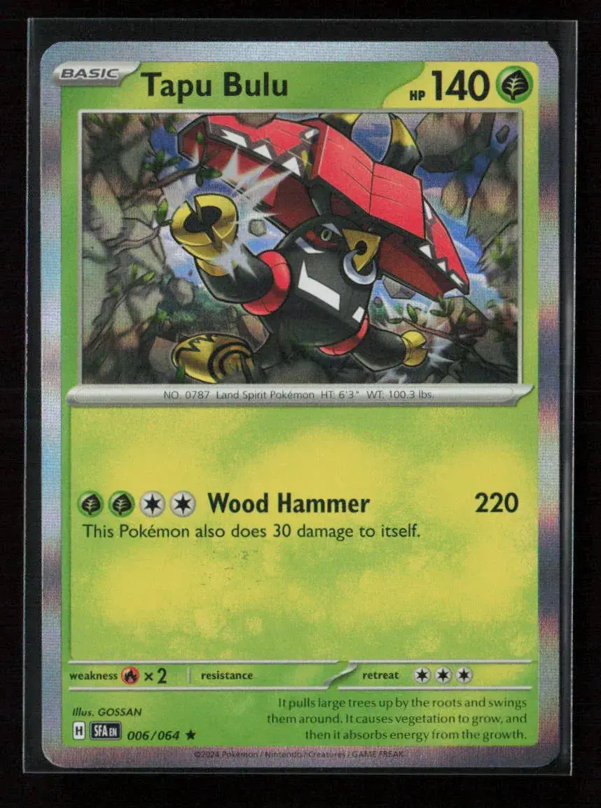 Tapu Bulu - Rare Sv: Shrouded Fable 006/064 Nm 1