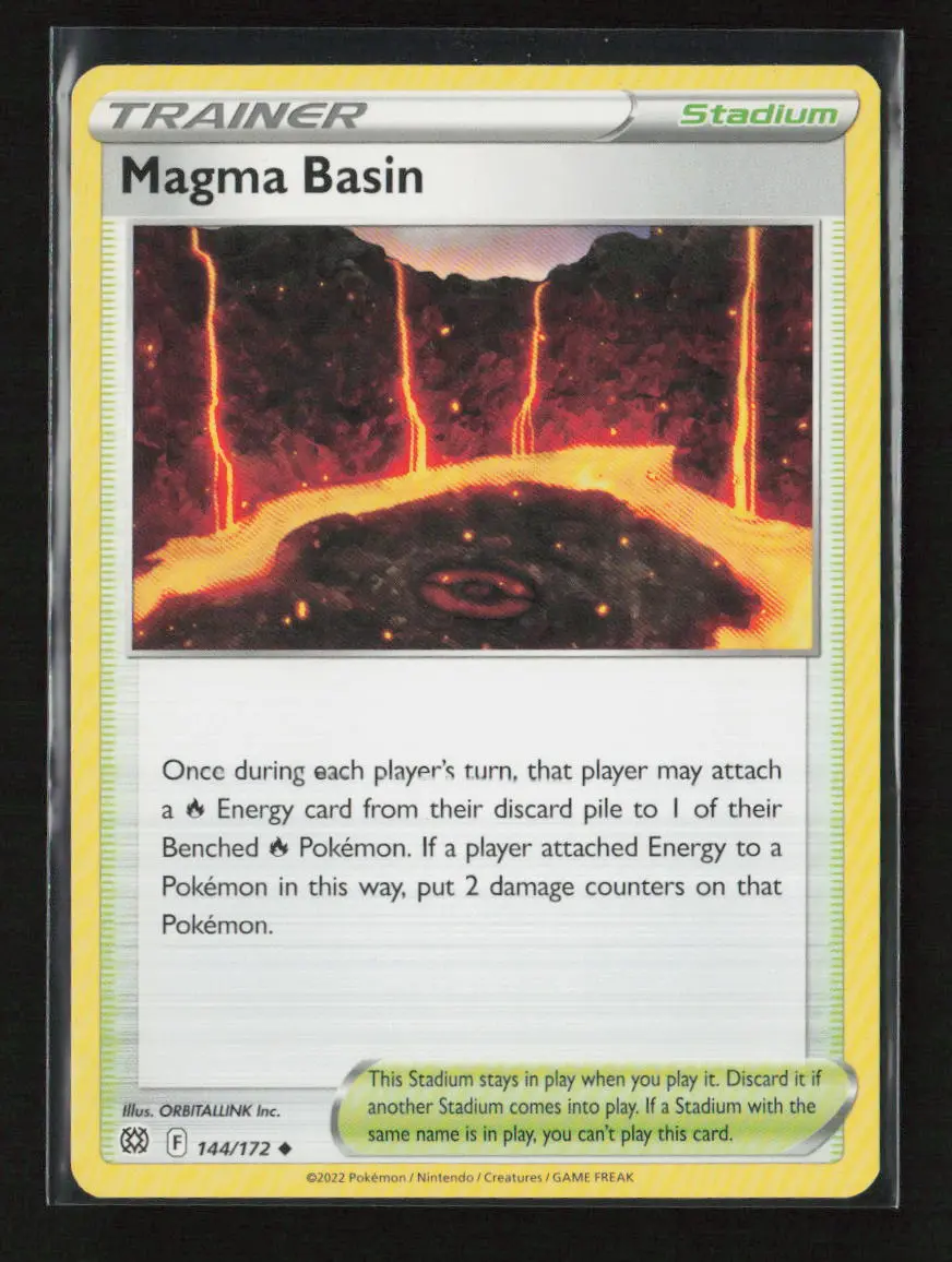 Magma Basin Uncommon Swsh09: Brilliant Stars 144/172 Lp 1