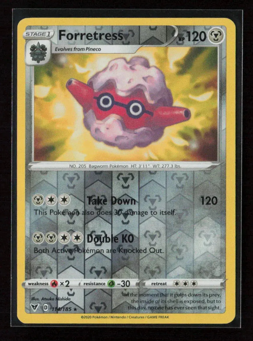 Forretress Rare Swsh04: Vivid Voltage 114/185 Lp 1