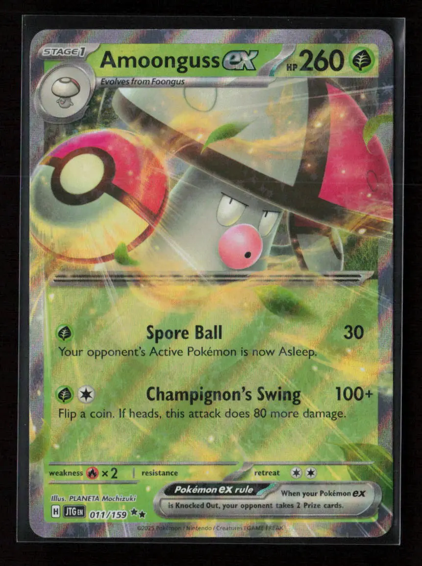 Amoonguss Ex Double Rare Sv09: Journey Together 011/159 Nm 1
